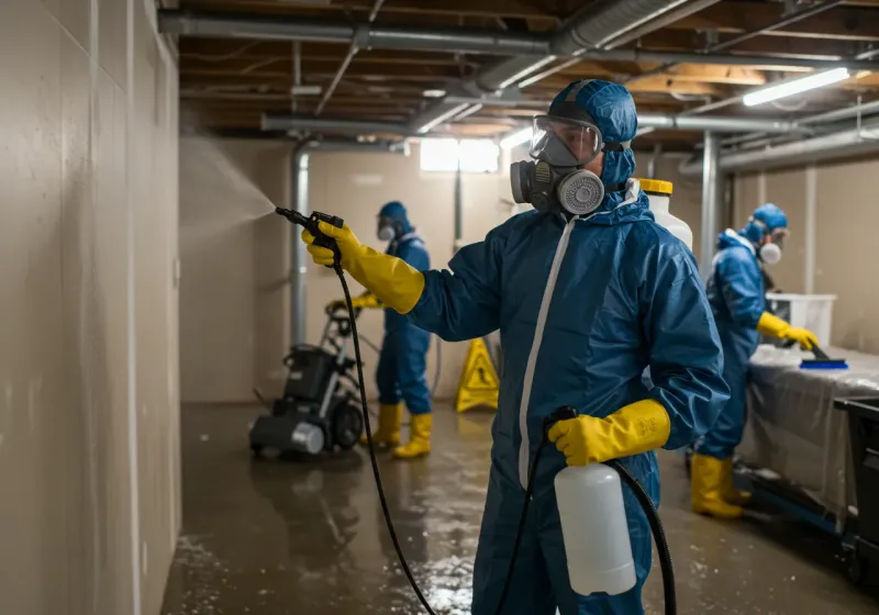 Basement Sanitization and Antimicrobial Treatment process in Nash, TX